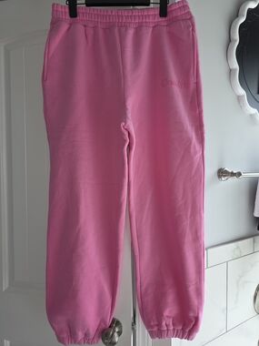 Comfrt- Womens Bubble Gum Pink Cozy Sweatpants- Size Xl